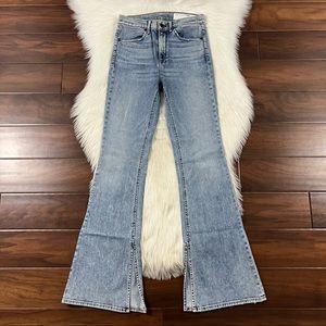 Rag & Bone Womens Size 26 Bella High Wasted Flare Jeans in Double Down